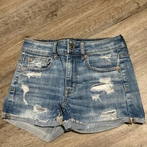 American eagle high-rise shortie shorts